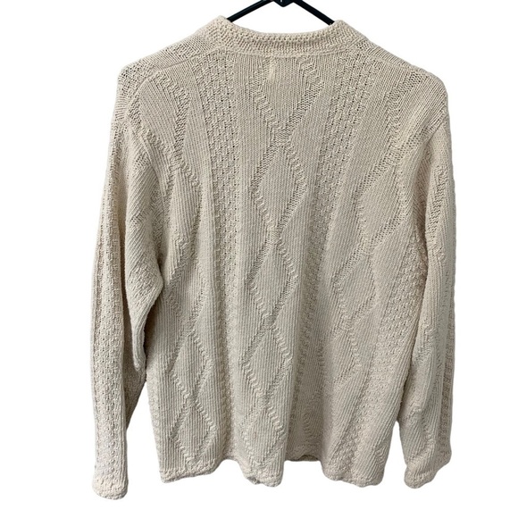 Binghamton Knitting Co Sweater Womens Medium Cardigan Button Front Preppy Knit - Picture 9 of 9